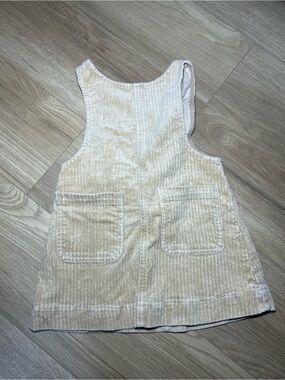 Seed Heritage Cream Corduroy Pinafore Dress